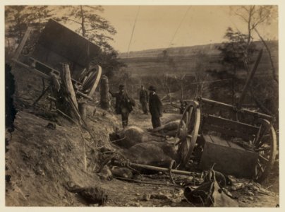 Rebel caisson destroyed by Federal shells, at Fredericksburgh, May 3, 1863 LCCN2006681115