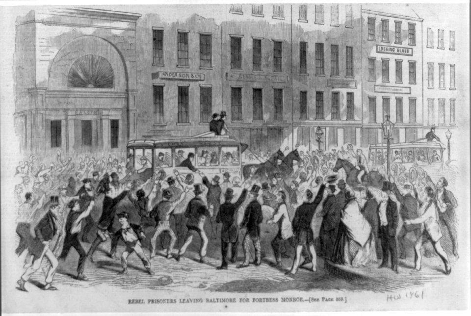 Rebel Prisoners leaving Baltimore for Fortress Monroe LCCN2005693206