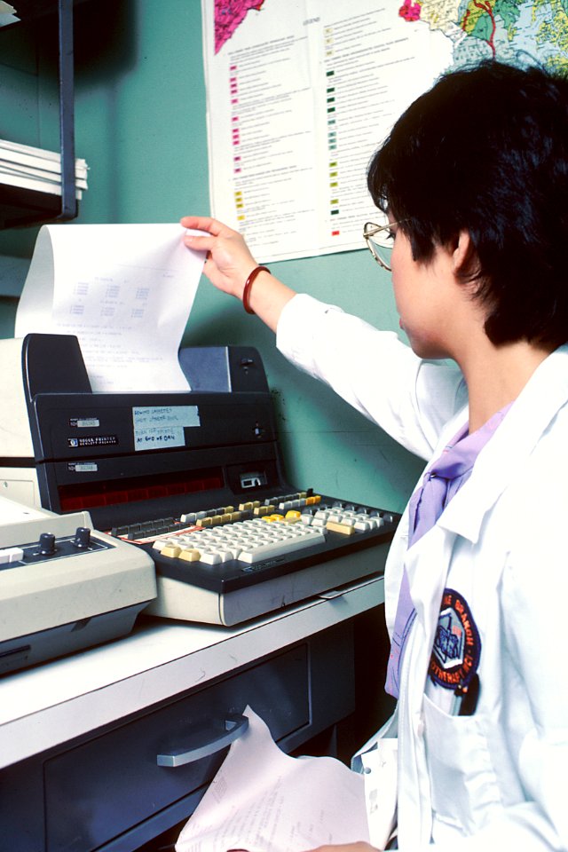 Reading a computer printout