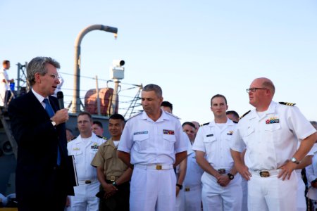 Reception with Ambassador Pyatt Aboard USS ROSS, July 24, 2016 (28505353671)