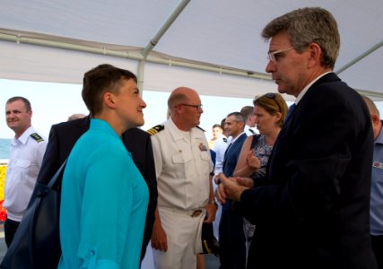 Reception with Ambassador Pyatt Aboard USS ROSS, July 24, 2016 (28550855896)