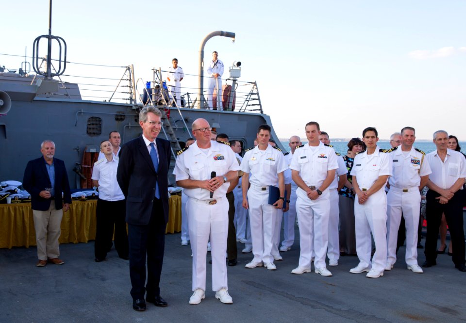 Reception with Ambassador Pyatt Aboard USS ROSS, July 24, 2016 (28583732575)