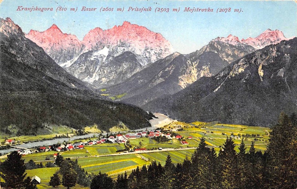 Razglednica Kranjske Gore