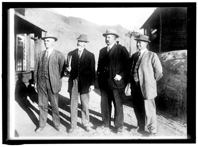 RECLAMATION, BUREAU OF. BIG MEN IN U.S. RECLAMATION SERVICE- A.P. DAVIS, CHIEF ENGINEER; F.H. NEWELL, DIRECTOR; H.N. SAVAGE, SUPERVISING ENGINEER, NORTHERN DIVISION; L.C. HILL, SUPERVISING LCCN2016865100