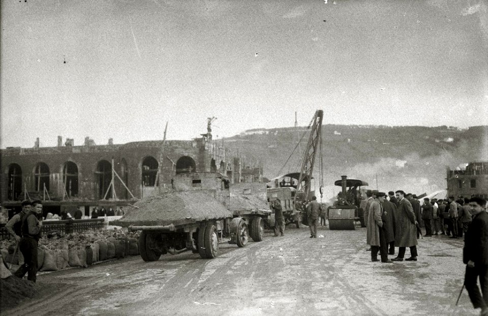 Realización de obras en el puente del Kursaal (3 de 3) - Fondo Car-Kutxa Fototeka