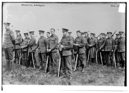Recruits, Aldershot, H.A.C. Fargo Camp, 1914 LCCN2014698565