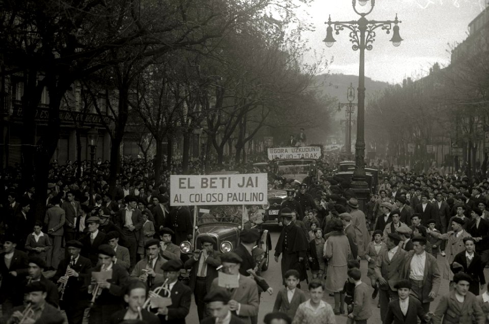 Recibimiento a Paulino Uzcudun (6 de 14) - Fondo Car-Kutxa Fototeka