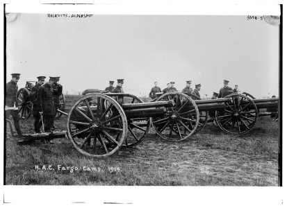 Recruits, Aldershot, H.A.C. Fargo Camp. 1914 LCCN2014698560