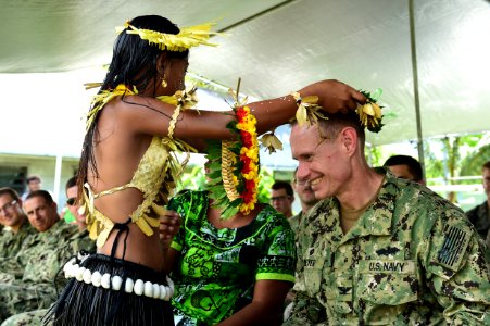 Red Beach Primary School ribbon cutting 150617-N-HY254-028