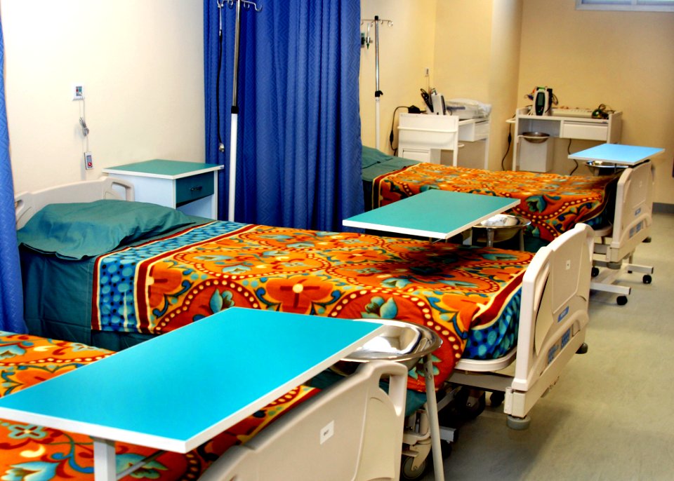 Recovery room inside the ANA regional hospital in Kandahar