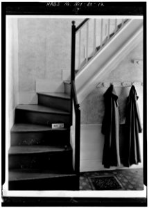 REAR STAIRWAY - Wheeler House, Orford Street, Orford, Grafton County, NH HABS NH,5-ORF,3-12