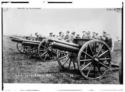 Recruits, Aldershot, H.A.C. Fargo Camp. 1914 LCCN2014698561