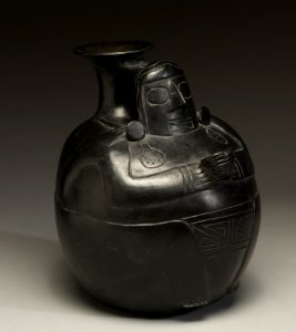 Recuay - Blackware Vessel - Walters 482859 - Three Quarter