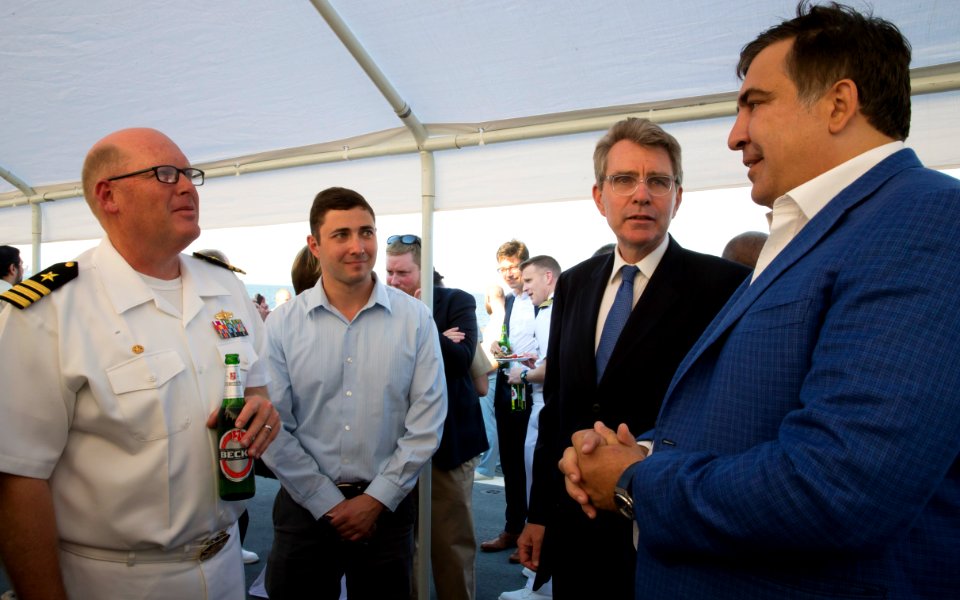Reception with Ambassador Pyatt Aboard USS ROSS, July 24, 2016 (27968011213)
