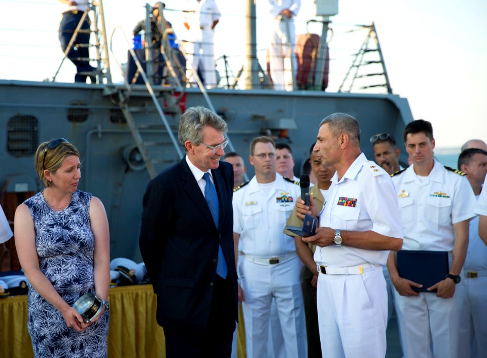 Reception with Ambassador Pyatt Aboard USS ROSS, July 24, 2016 (27968051273)