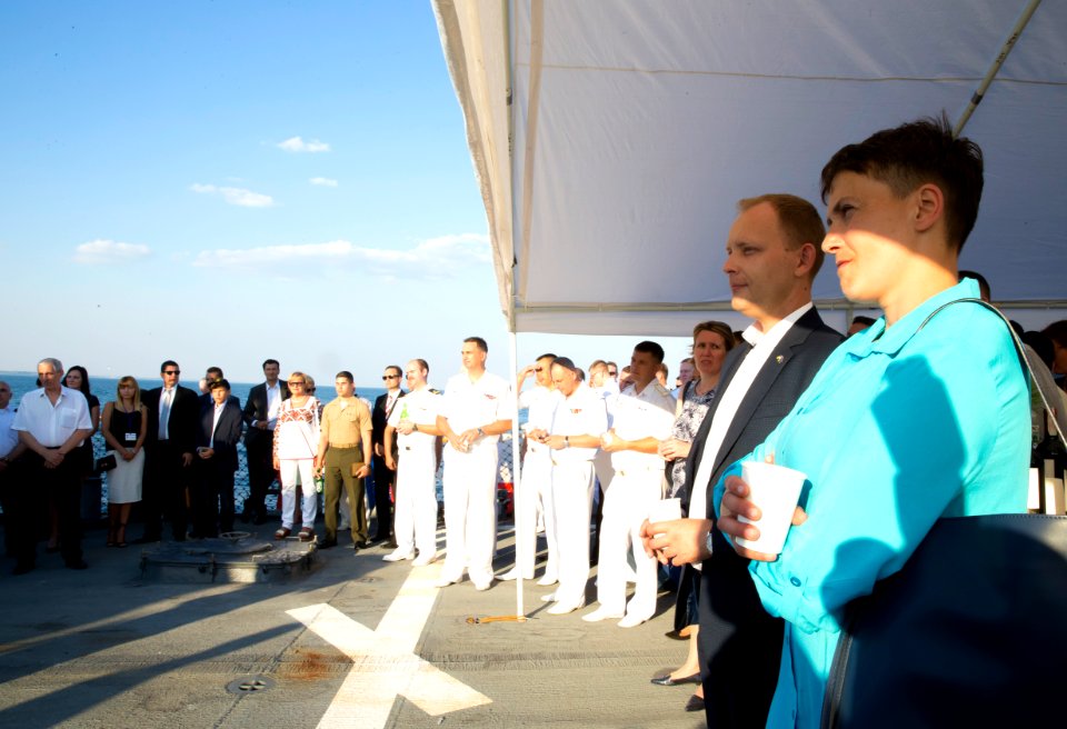 Reception with Ambassador Pyatt Aboard USS ROSS, July 24, 2016 (28299458490)