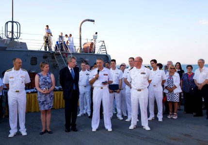 Reception with Ambassador Pyatt Aboard USS ROSS, July 24, 2016 (28299479800)