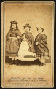 Rebecca, Augusta, and Rosa, emancipated slaves from New Orleans - photographed by Kimball, 477 Broadway, N.Y. LCCN2010647846