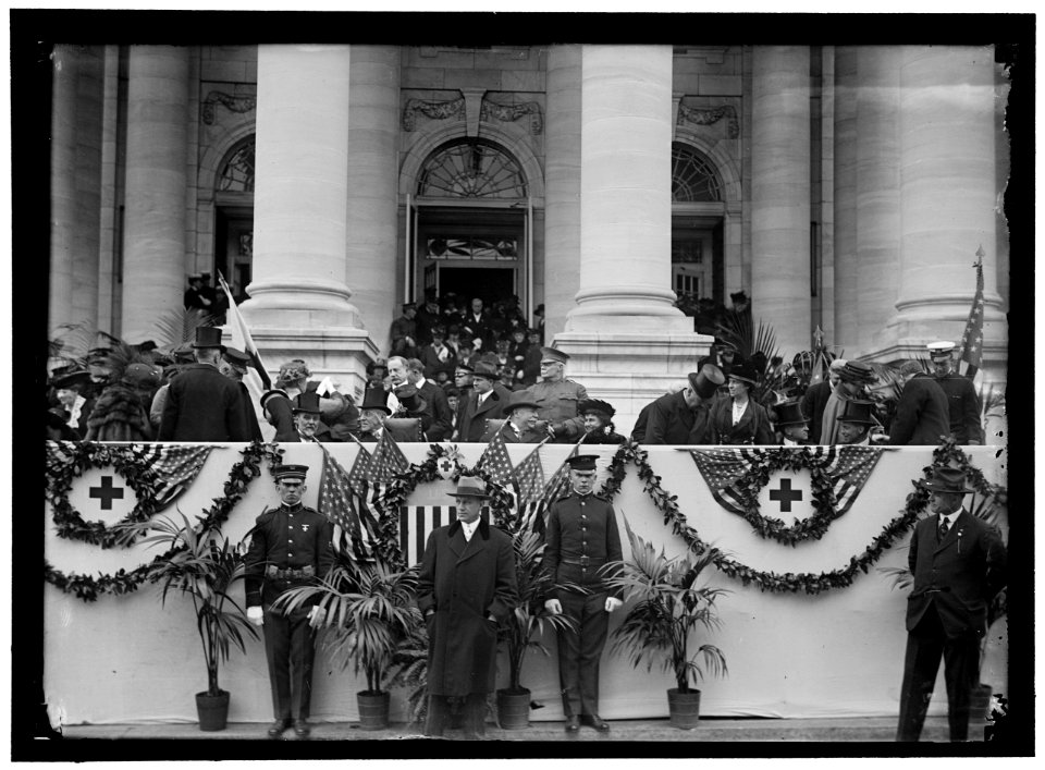 RED CROSS, AMERICAN. DEDICATION OF BUILDING INCLUDING- JUSSERAND; WILSON; TAFT; MRS. WILSON LCCN2016867736