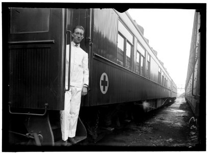 RED CROSS, AMERICAN. SANITARY RAILROAD CAR LCCN2016868831
