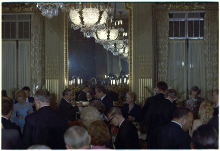 Reciprocal dinner hosted by Leonid I. Brezhnev, General Secretary of the Central Committee of the Communist Party of... - NARA - 194523