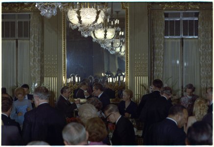 Reciprocal dinner hosted by Leonid I. Brezhnev, General Secretary of the Central Committee of the Communist Party of... - NARA - 194523 photo