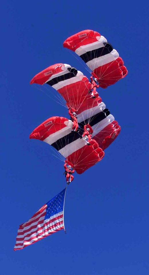 Red Devils with Yankee flag