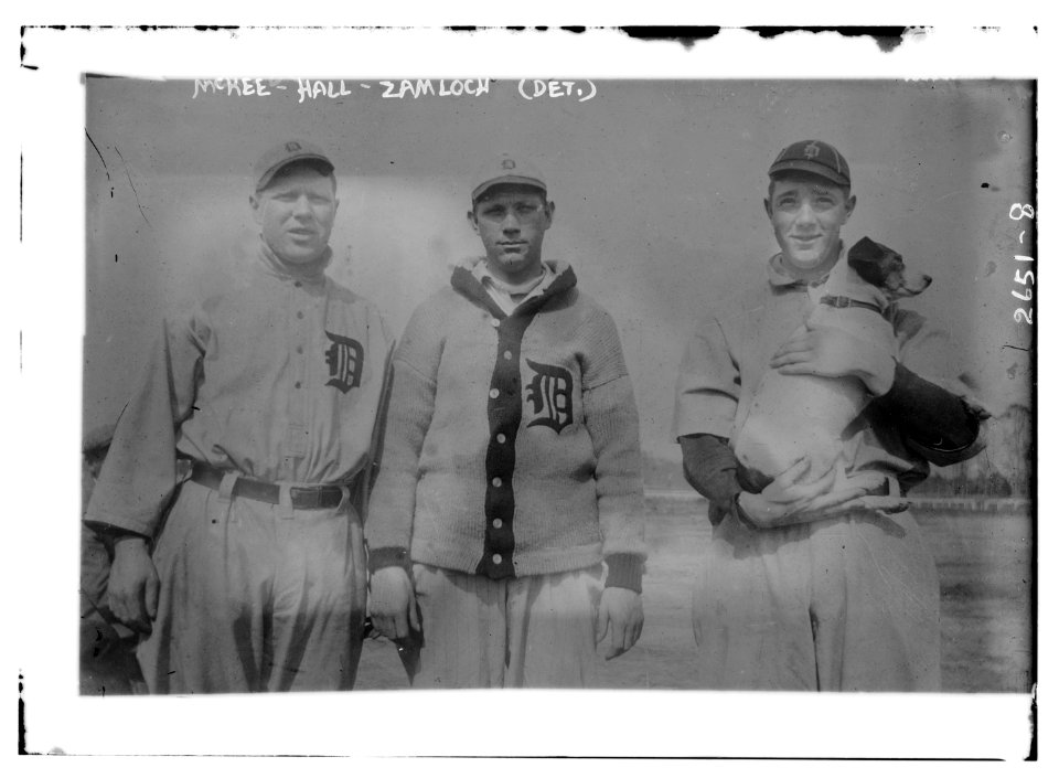 Red McKee, Marc Hall, Carl Zamloch, Detroit AL (baseball) LCCN2014692673