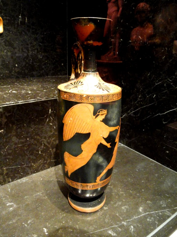 Red-figure lekythos, tradition of the Achilles Painter, Athens, c. 450-430 BCE - Nelson-Atkins Museum of Art - DSC08181