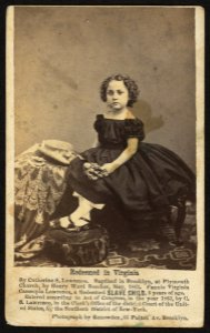 Redeemed in Virginia - photograph by Renowden, 65 Fulton Av., Brooklyn. LCCN2010647904