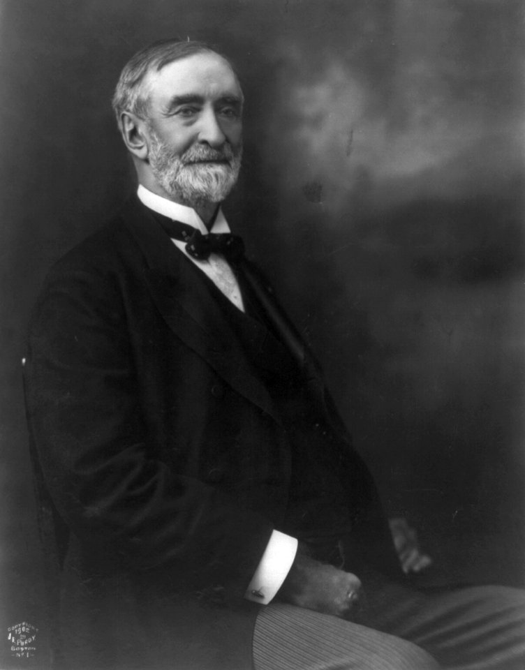 Redfield Proctor, 1831-1908, half-length portrait, seated, facing right