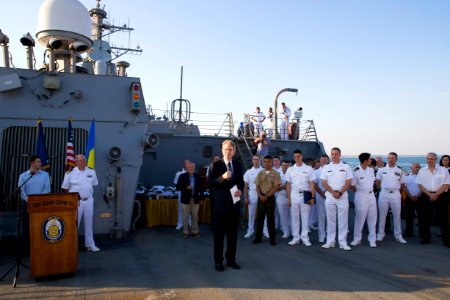 Reception with Ambassador Pyatt Aboard USS ROSS, July 24, 2016 (28299466660)