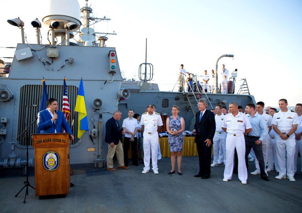 Reception with Ambassador Pyatt Aboard USS ROSS, July 24, 2016 (28299485830)