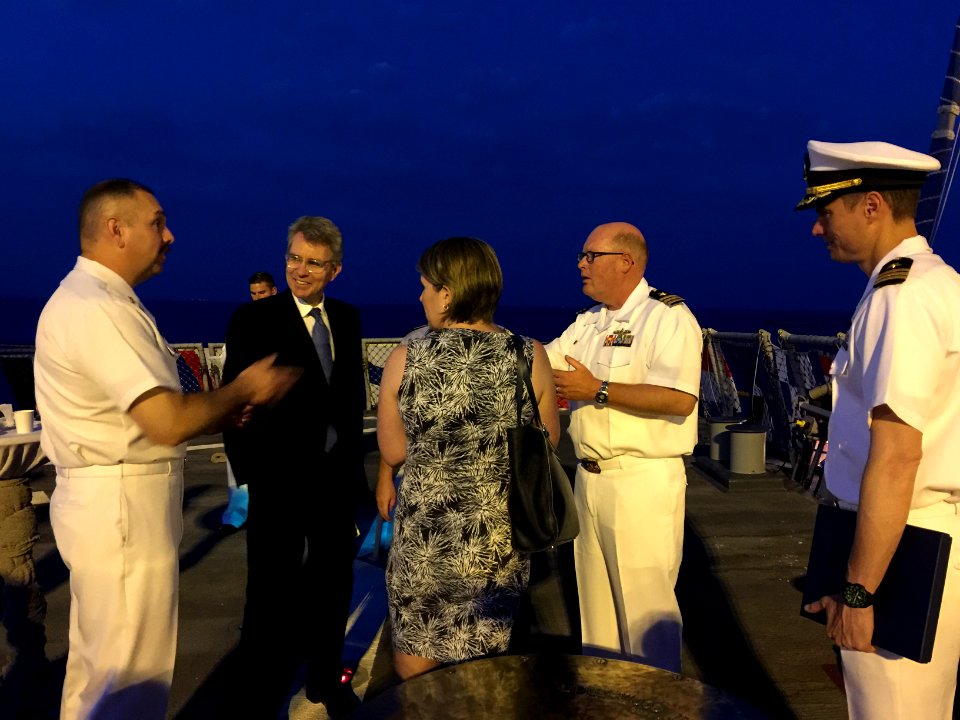 Reception with Ambassador Pyatt Aboard USS ROSS, July 24, 2016 (28299839760)