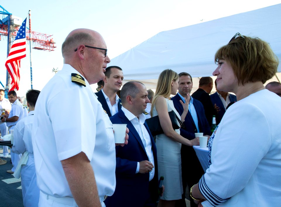 Reception with Ambassador Pyatt Aboard USS ROSS, July 24, 2016 (28477078232)