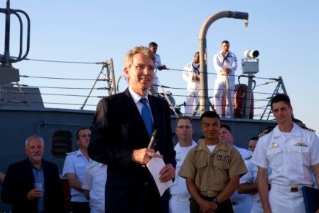Reception with Ambassador Pyatt Aboard USS ROSS, July 24, 2016 (28477099992)
