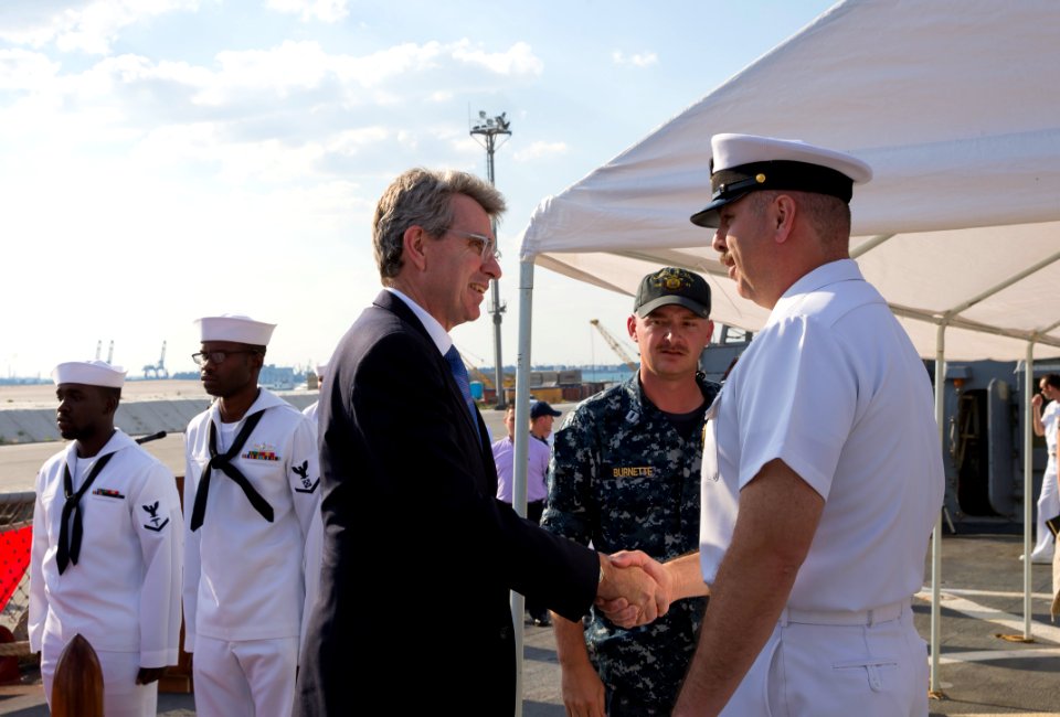 Reception with Ambassador Pyatt Aboard USS ROSS, July 24, 2016 (28550845476)