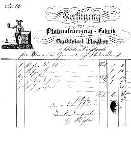 Rechnung Gottfried Piegler