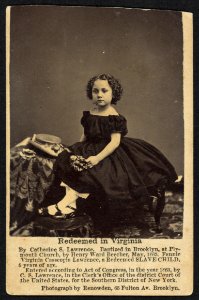 Redeemed in Virginia - photograph by Renowden, 65 Fulton Av., Brooklyn. LCCN2010647903