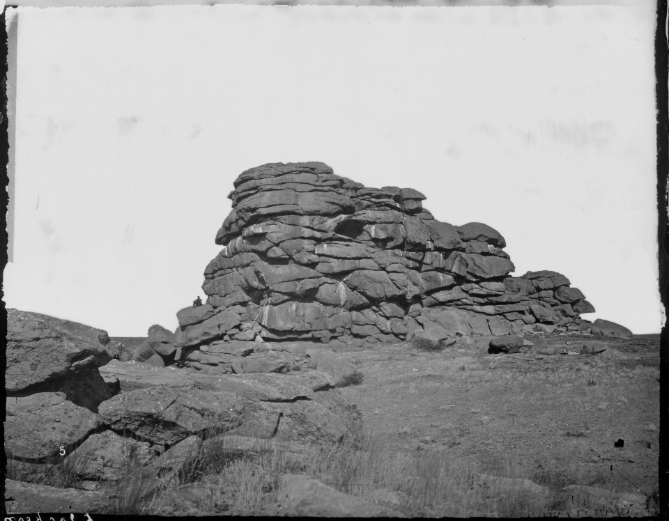 Reeds Rock, near Sherman. Laramie range. Albany County, Wyoming. - NARA - 516611