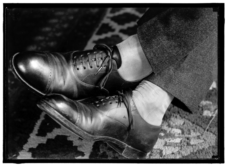 REDFIELD, WILLIAM COX. REP. FROM NEW YORK, 1911-1913; SEC. OF COMMERCE, 1913-1919. HIS SHARKSKIN SHOES LCCN2016870398