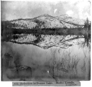 Reflection in Donner Lake - Mount Lincoln, Donner Peak LCCN2002723483