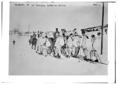 Recruits of 1st Snowshoe Battalion, Munich LCCN2014701055 photo