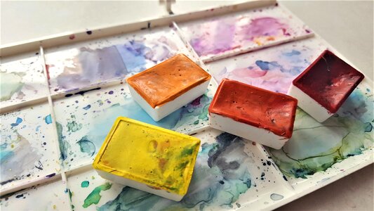 Watercolor a variety of spots