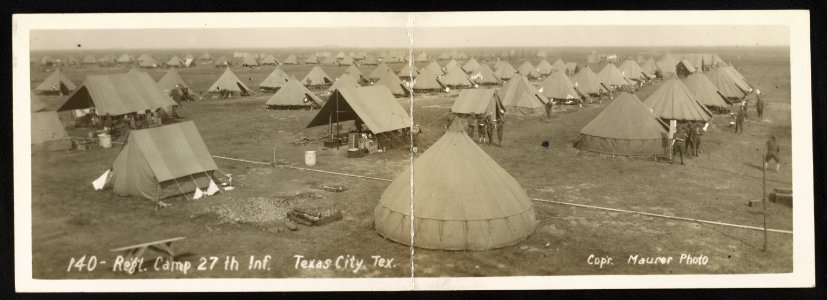 Reg't camp 27th Inf., Texas City, Tex. LCCN2013646968 photo