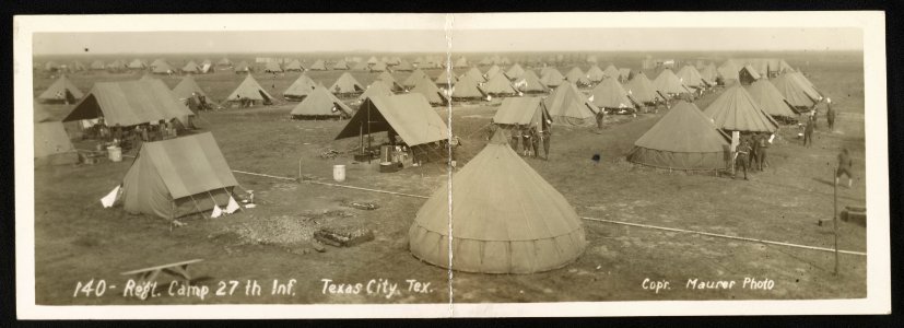 Reg't camp 27th Inf., Texas City, Tex. LCCN2013646968