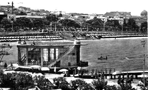 Reggio calabria lido comunale cartolina antica