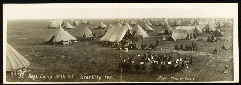 Reg't camp - 18th Inf., Texas City, Texas LCCN2013646965