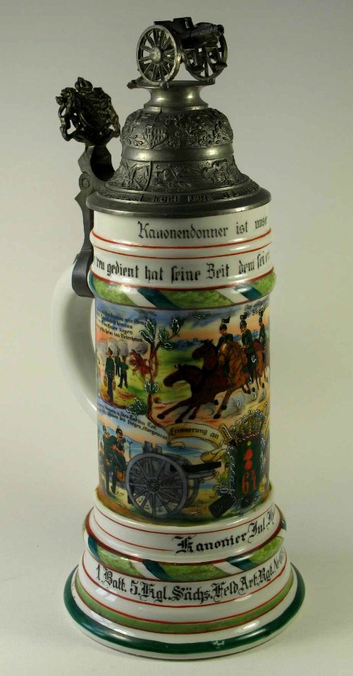 Regiments-Bierkrug von Julius Otto Ihle, item 1
