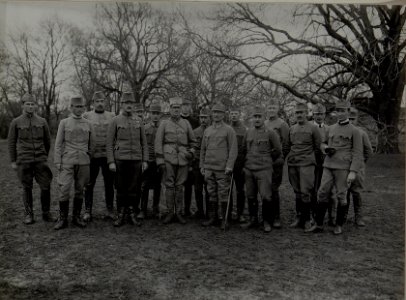 Regimentsstab des Inf.Rgts.Nro.100 und andere Offiziere, sowie ein schwedischer Hauptmann. (BildID 15450512)